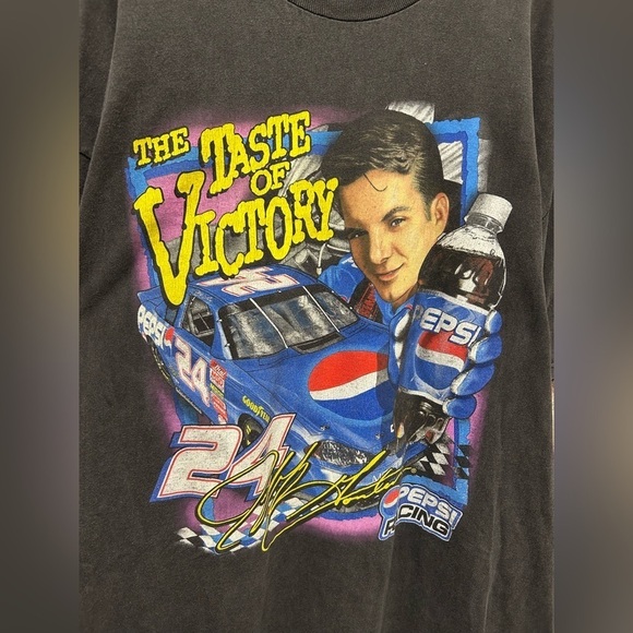 Jeff Gordon #24 NASCAR 2000 Pepsi Chase Authentics Graphic Tee XL - Picture 2 of 5